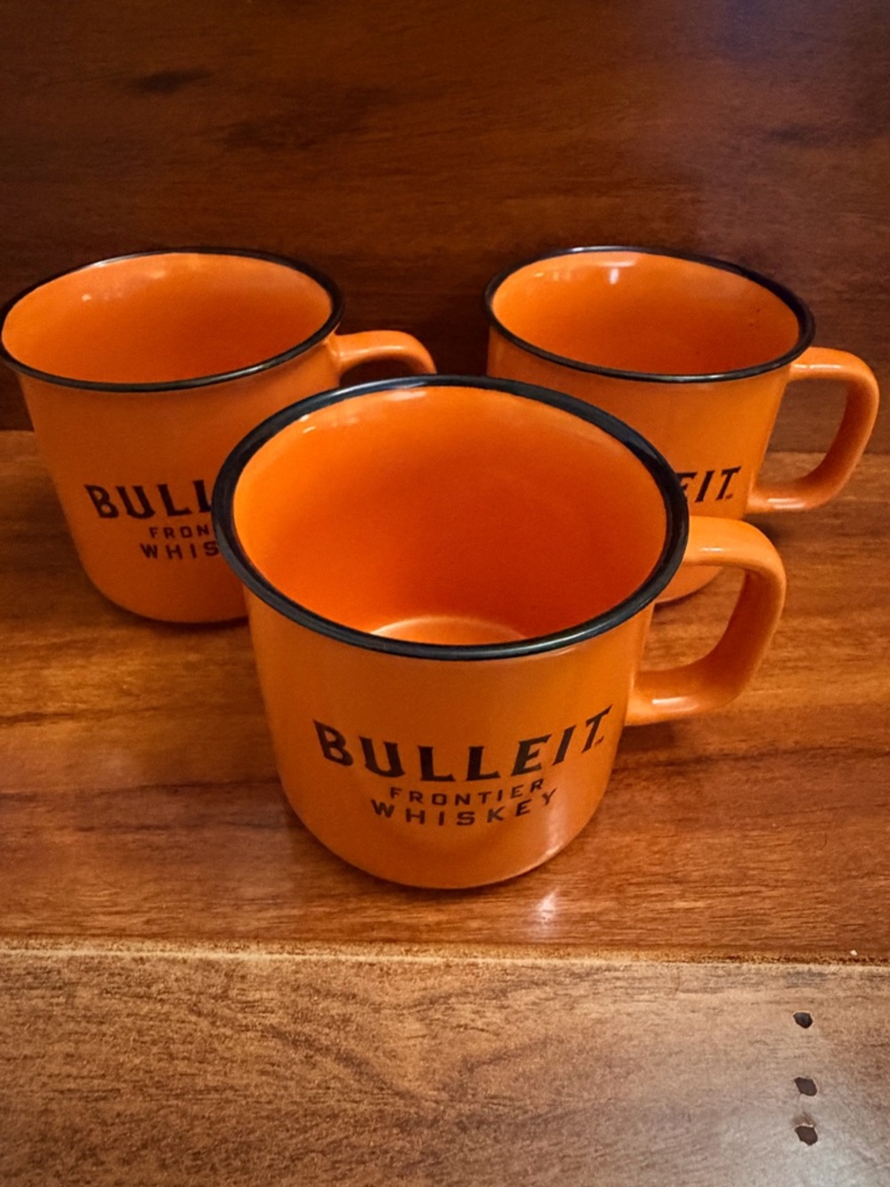 Bulleit Bourbon Orange Ceramic Mug Set - 3-Pack